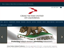 Tablet Screenshot of crimevictimsunited.com